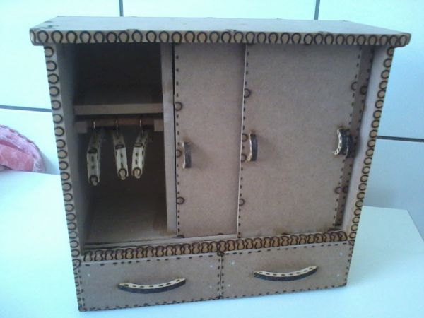 Mini Maleiro com Portas de Correr